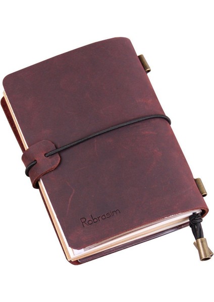 El Yapımı Gezgin Defter, Deri Seyahat Dergisi Erkek ve Kadınlar Için Defter, Yazma Için Mükemmel, Hediyeler, Gezginler, 5.2 x 4 Inç - Kırmızı Şarap (Yurt Dışından) modelleri