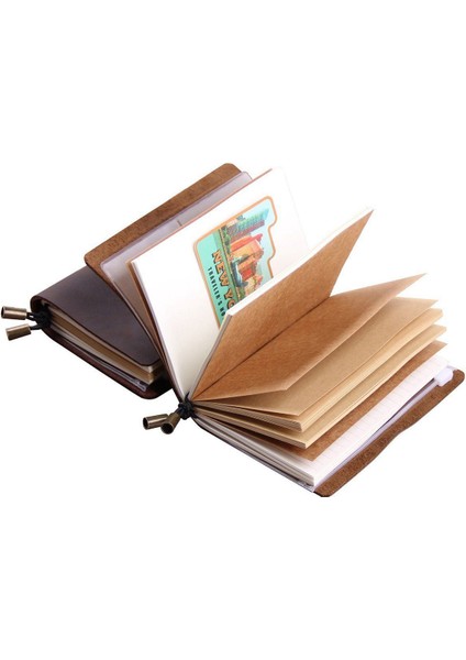 El Yapımı Gezgin Defter, Deri Seyahat Dergisi Erkek ve Kadınlar Için Defter, Yazma Için Mükemmel, Hediyeler, Gezginler, 5.2 x 4 Inç - Kırmızı Şarap (Yurt Dışından) indirimleri