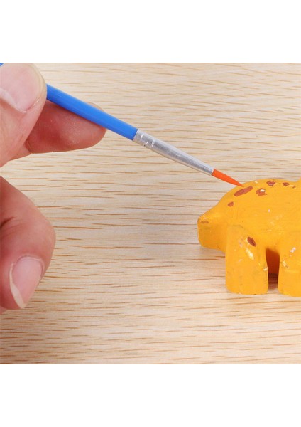 100 Adet Çocuk Boya Fırçaları Suluboya Yağlı Boya Için Ayarlanmış Düz +Vücut Yüz Tırnak Zanaat Sanatı Için Sivri Fırça (Yurt Dışından)