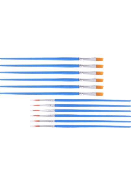 100 Adet Çocuk Boya Fırçaları Suluboya Yağlı Boya Için Ayarlanmış Düz +Vücut Yüz Tırnak Zanaat Sanatı Için Sivri Fırça (Yurt Dışından) fırsatları