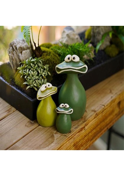 Yeni Büyük Ağız Kurbağa Bahçesi Dekorasyon Su Geçirmez Reçine Büyük Ağız Kurbağa Üç Bahçe Heykeli Ailesi (Yurt Dışından) indirimleri