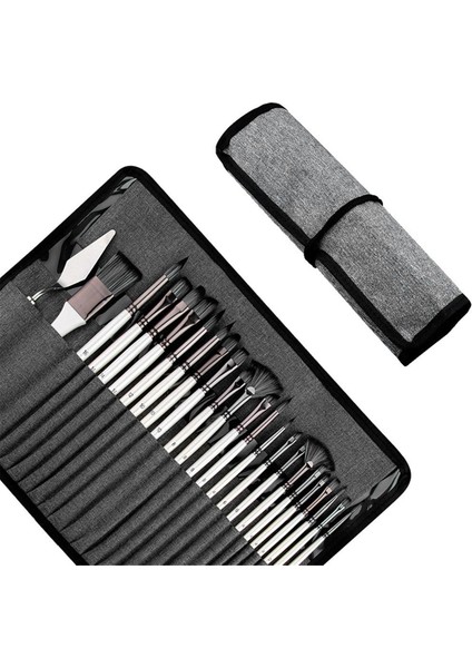 24 Parça Naylon Fırça Seti Bez Rulo ve Palet Bıçağı (Yurt Dışından) indirimleri