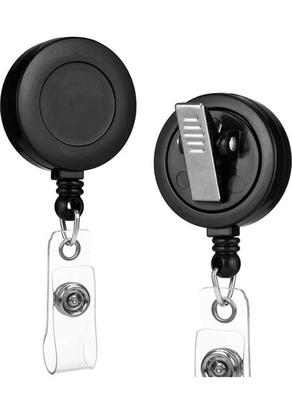 2 Paket - Geri Çekilebilir Kimlik Isim Rozeti Tutucu Makaraları (Yurt Dışından)