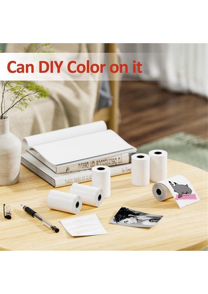 Mürekkepsiz Bluetooth Yazıcı Için Mini Yazıcı Kağıdı 57MM x 30MM, 6 Rulo (Yurt Dışından) indirimleri
