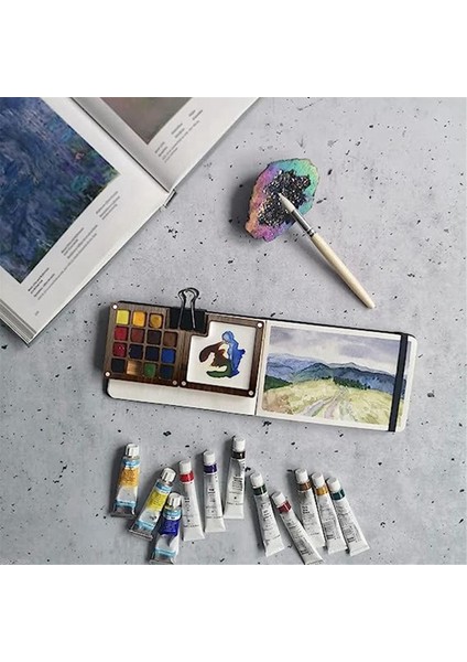 15 Renkli Eskiz Defteri Paleti, Seyahat Boya Paleti (Renksiz) (Yurt Dışından) modelleri