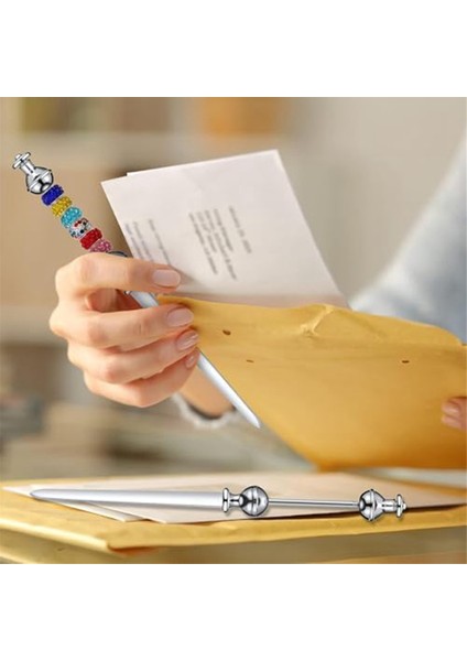 16 Adet Boncuklu Mektup Açacağı Mektup Açacağı Hediye Ofis Için (Yurt Dışından) indirimleri