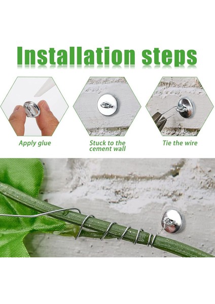 100 Adet Kafes Çapa Bitkisi Ankraj Duvar Tırmanma Bitkisi Ankrajlar Asma Kafes Çapa Bitkisi Kafes Sistem Kitleri (Yurt Dışından) modelleri