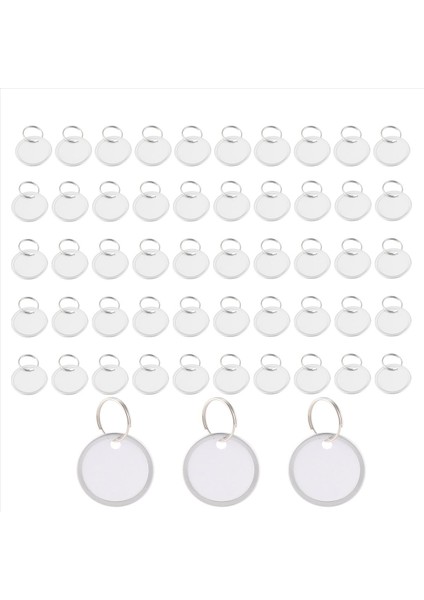 Metal Jant Etiketleri Anahtar Etiketler Araba Tuşları ve Kapı Tuşları Için Metal Halkalı Yuvarlak Kağıt Etiketleri (50 Adet) (Yurt Dışından) modelleri