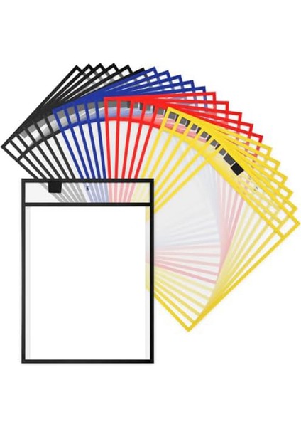 Tekrar Kullanılabilir Not Tutucu Cep Plastik Dosya Çantası Kuru Silinebilir Kılıf A (Yurt Dışından)