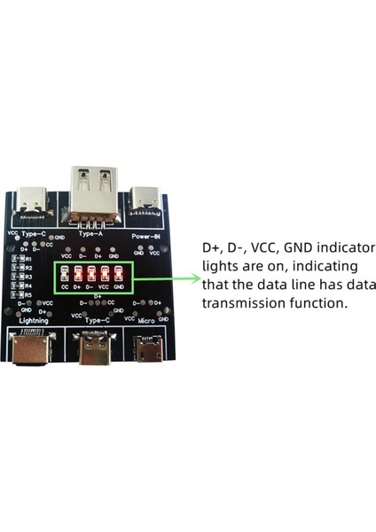 UD11A03 Veri Kablosu Algılama Kartı Ios Android Type-C Kısa Devre Açma-Kapma Test Aracı Için USB Kablo Test Cihazı (Yurt Dışından) indirimleri