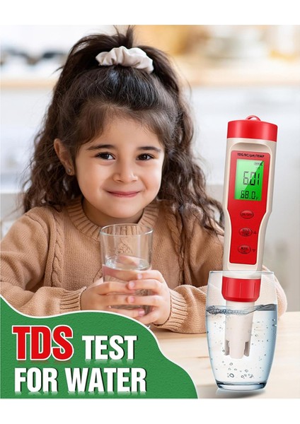4&#39;ü 1 Arada Ph Metre, Ph Metre, Dijital Ph Test Cihazı 0-14 Ph Ölçüm Aralığı ile 0.01 Yüksek Doğruluk, Ev Içme Için (Yurt Dışından) fırsatları