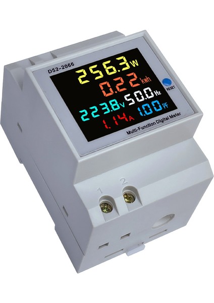 Dın Demiryolu Dijital Voltmetre Akım Wattmetre Elektrik Enerjisi Kwh Metre Frekans Volt Amp Monitörü Harici Ct (Yurt Dışından) indirimleri