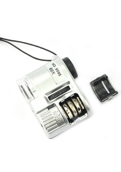 LED Ultraviyole Işık Mücevher Eğitimi Odaklama Ayarlanabilir Loupe Para Birimi Dedektörü ile Mini Lens 60X Cep Büyüteç Mikroskobu (Yurt Dışından) indirimleri