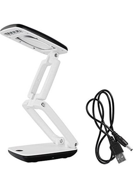 Işıklı Masa Büyüteç Cam Lamba Stand LED LED Taşınabilir Cep Büyüteç Visor Katlama 3x Okuma Için 3x, Hobi (Yurt Dışından)