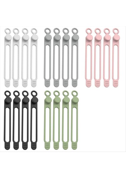 Veri Kablosu Organizatörü, Yükseltme Silikon Kablo Bağları Yeniden Kullanılabilir Kablo Yöneticisi, Elastik Kordon Organizatörü (Yurt Dışından)