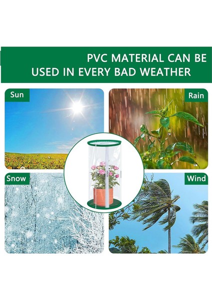 2pcs Pvc Mini Sera, 23.6 x 11.8 Inç Şeffaf Çiçek Bitkisi Mini Sera Kapağı, Taşınabilir Bitki Koruyucusu (Yurt Dışından) modelleri