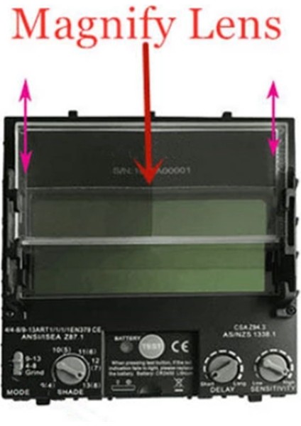 Kaynak Kaskı Büyütme Lens Diyopter 2.0 Kaynak Maskesi Için Harici Boyut 107MMX50MM (Yurt Dışından) fiyatları