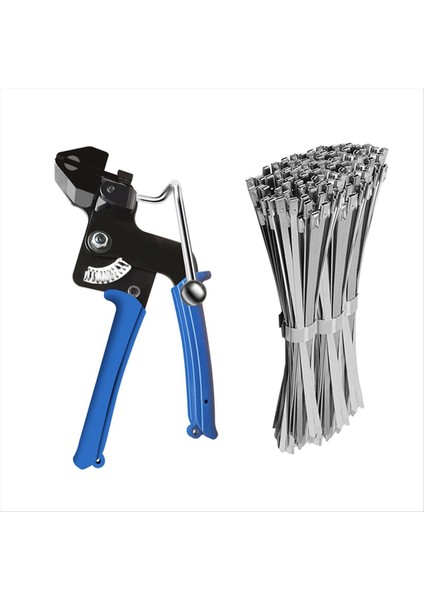 Ağır Çelik Kablo Kravat Aracı, Ev, Ofis ve Endüstriyel Kullanım Için Uygun 100 Adet Paslanmaz Çelik Kablo Bağları Içerir (Yurt Dışından)