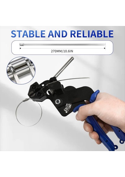 Ağır Çelik Kablo Kravat Aracı, Ev, Ofis ve Endüstriyel Kullanım Için Uygun 100 Adet Paslanmaz Çelik Kablo Bağları Içerir (Yurt Dışından) fırsatları