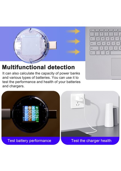 12A 48V Tip-C Test Cihazı Pd Şarj Cihazı Algılama USB C Test Cihaz Dijital Voltaj Akım Güç Bankası Kapasitesi Amper Dedektörü (Yurt Dışından) indirimleri