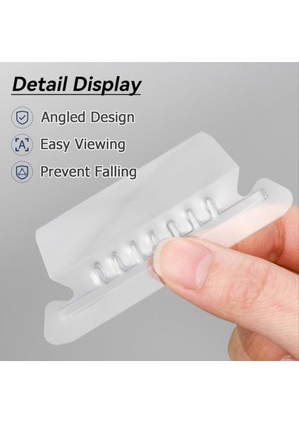 Dosya Klasör Sekmeleri, 100 Set Asma Dosya Klasör Etiketleri 2 Inç Plastik Sekmeler ve Dosya Klasörleri Asma Ekler (Yurt Dışından) indirimleri