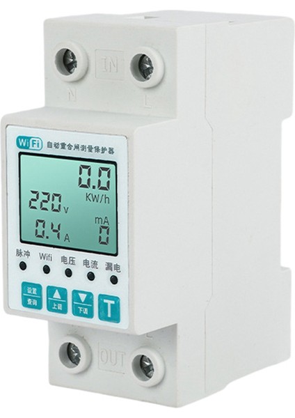 Tua Wifi Elektrik Ölçer 11. 1 Arada LCD Enerji Ölçer Voltaj Altında Otomatik Yeniden Yeniden Voltaj Akım Koruyucu Zamanlayıcı Anahtarı (Yurt Dışından)