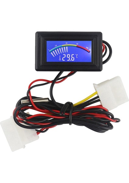 DC4-25V Dijital Termometre NTC10K Metal Prob C/f USB Sıcaklık Sıcaklık Dedektörü LCD Analog Kapalı Akvaryum (Yurt Dışından)