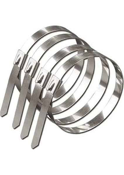 200PCS Metal Kablo Bağları Paslanmaz Çelik Kablo Bağları Deniz Kablosu Bağları Tel Düzeltme Tokası Fotovoltaik Güç Kablosu Bağları (Yurt Dışından)