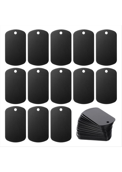 Alüminyum Damgalama Boşlukları Gravür Boş Etiketler 25 Paket, Lazer Gravür Boşluklar Etiketleri, Metal Kartvizit, Dıy Projeleri (Yurt Dışından)