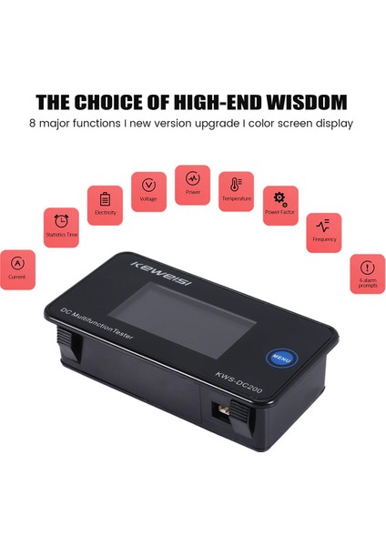Keweisi Dc 0-200V Voltmetre Ammetre Kws Power Enerji Ölçer LED Dijital Dc Wattmetre Elektrik Ölçer, 10A (Yurt Dışından) fırsatları