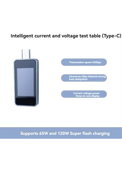 Itgz 3&#39;ü 1 Arada Voltaj Akım ve Güç Test Cihazı Metre 4-30V 0-3A 0-90W Hızlı Şarj Voltmetre Test Cihazı Type-C (Yurt Dışından) fiyatları