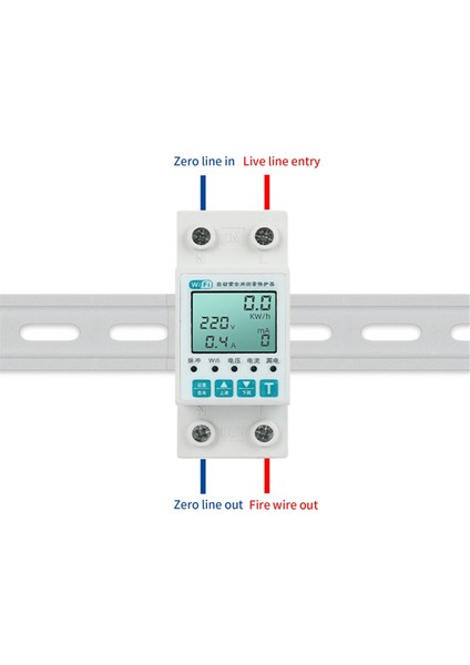 Tua Wifi Elektrik Ölçer 11. 1 Arada LCD Enerji Ölçer Voltaj Altında Otomatik Yeniden Yeniden Voltaj Akım Koruyucu Zamanlayıcı Anahtarı (Yurt Dışından) modelleri