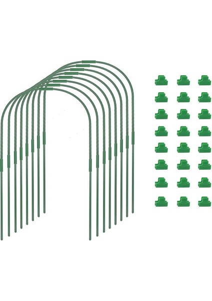 Sera Çemberleri Tünel Büyür, Pas Kılıfı Plastik Kaplamalı Çelik Destek Çerçevesi Yükseltilmiş Yataklar Için Sera Çemberleri (Yurt Dışından)
