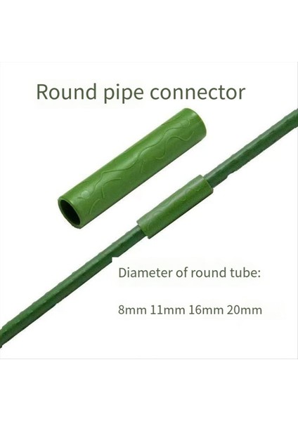 20PCS 20MM Bahçe Kazık Düz Konnektörler Plastik Bahçe Kazı Boru Ağır Hizmet Bitki Destek Pisseri (Yurt Dışından) fiyatları