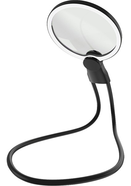 Taşınabilir Boyun 24 LED Işıklarla Esnek Büyüteç Taşınabilir Hd Büyüteç Yaşlı Okuma Takı (Yurt Dışından)