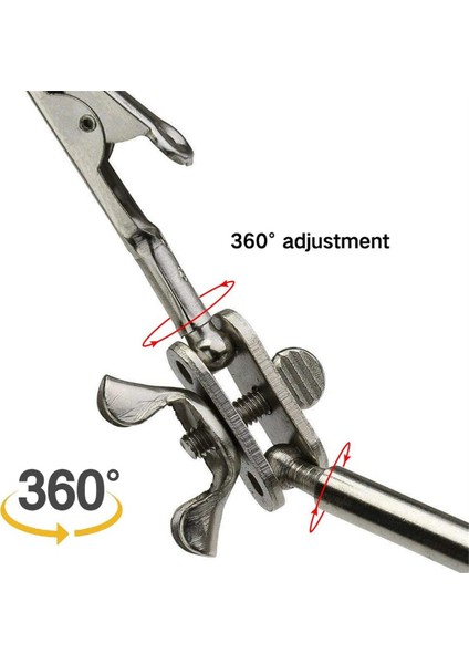 Işçilik Için 2,5x Büyütme Cam Lehimleme Istasyonunda Çift Ayarlanabilir Timsah Klips ile El Büyüteç Yardım (Yurt Dışından) modelleri