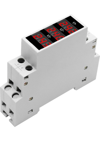 Bv-3r LED Üç Fazlı Voltmetre Mini Dijital Ekran Modüler Voltaj Ölçer 80-500VAC Dın Rada V1 V2 V3 (Yurt Dışından) indirimleri
