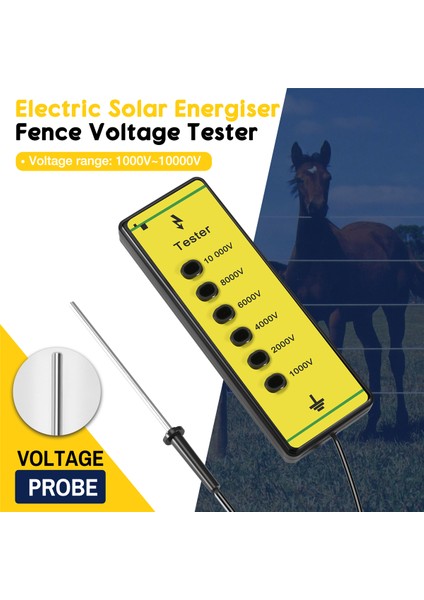 Çit Voltaj Test Cihazı Çiftlik Eskrim Elektrikli Güneş Enerjisi (Yurt Dışından) indirimleri