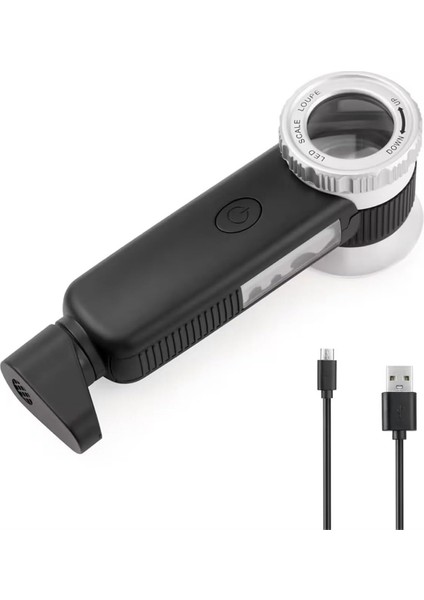 7 Işıklı, USB Şarj Edilebilir Katlanabilir Katlanabilir El Feneri (Yurt Dışından)