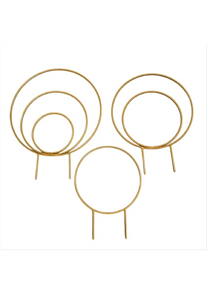 Tırmanma Için 3 Kapalı Yuvarlak Bitki Kafes Seti, Saksı Sarmaşık Için Metal Çerçeveler, Açık Saksı Planları Destek, B (Yurt Dışından)