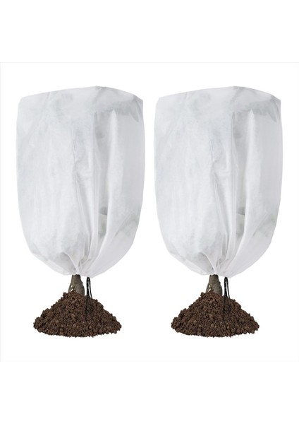 2 Pack Bitki Donma Koruması 42 x 45IN, Don Kumaş Bitkileri Ceket Çizme Ağaç Kapağı Açık Bitkiler Için (Yurt Dışından)