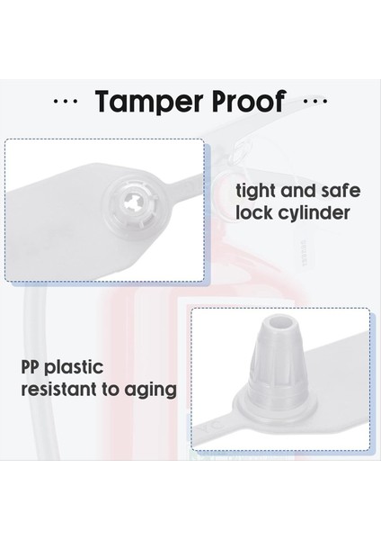 1000 Pcs Plastik Montaj Contaları Yangın Söndürücü Etiketler Güvenlik Etiketleri Contalar Güvenlik Numaralı Fermuar Bağları Etiketler Beyaz (Yurt Dışından) modelleri