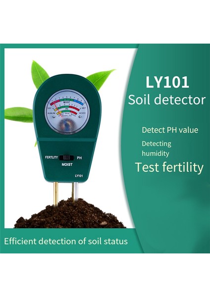 LY101 Toprak Ph Ölçer Tak ve Çalıştır 3'ü 1 Arada Toprak Test Cihazı Dedektörü Bahçe (Yurt Dışından) fiyatları
