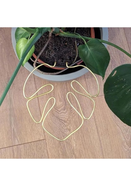 Monstera Şekilli Bitki Desteği Yeniden Kullanılabilir Sağlam Alaşım Bitki Kök Destek Tutucu Tesis Tutma Destek Bitkileri Sebzeler D (Yurt Dışından) modelleri