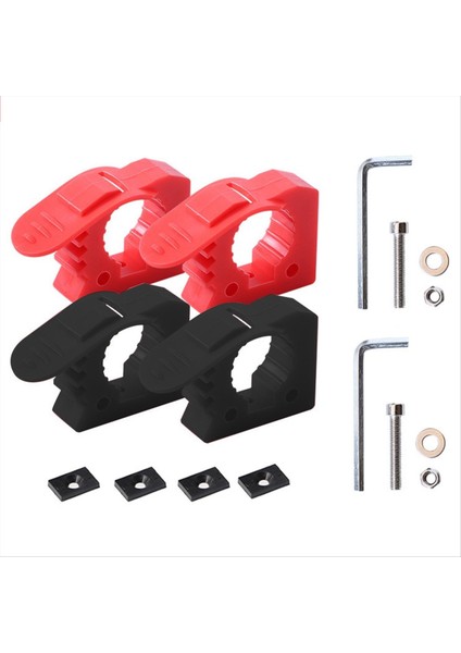 4pcs 1-1/7 Inç Ila 1-4/9 Inç Çaplı Aletler ve Ekipman Için Kürek Tutucu Montaj, Rv Van Kamyonları Tekne Tren Için Çatı Raf Montajı (Yurt Dışından)