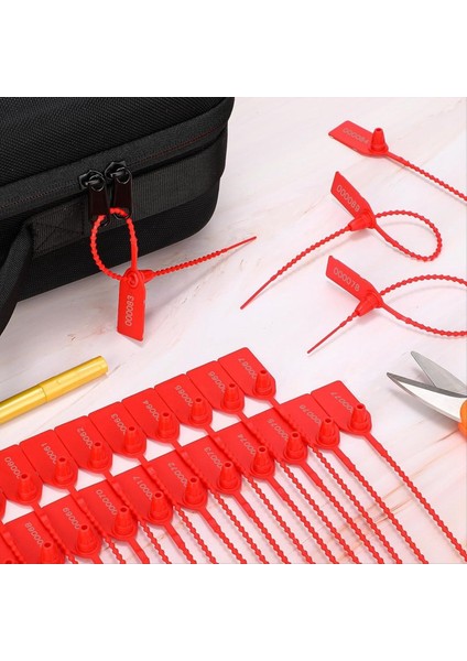 300 Pcs Plastik Kurcalama Contaları, Numaralı Zip Bağları Güvenlik Etiketleri Güvenlik Contaları Tek Kullanımlık Kendi Kilitleme Tabelası 250MM (Yurt Dışından) indirimleri
