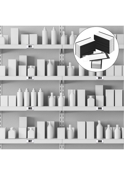 Manyetik Etiket Tutucuları 4 x 2in C Kanal Etiket Tutucuları Açık Plastik Koruyucular ve Beyaz Kağıt Ekler 50 Set (Yurt Dışından) fiyatları