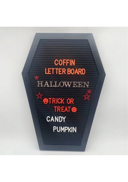 Tabut Harf Panosu, Dekorasyon Gotik Dekor Ürkütücü Hediye Siyah (Yurt Dışından) fiyatları