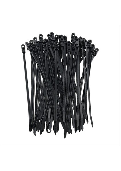 300PCS Vidalı Delik Kablo Bağları Yeniden Kullanılabilir Sabit Naylon Kablo Bağları Kendi Kendine Kilitlenen Kordon Kravat Kayışları Sabitleme Döngüsü (Yurt Dışından)