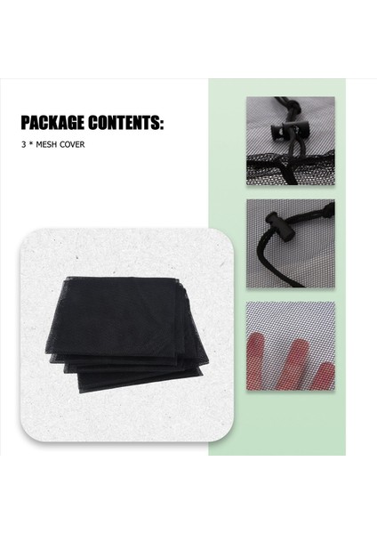 3 Adet Yağmur Namu Için Örgü Kapak, Su Toplama Kovaları Kapak Tank Hasat Aracı Koruyucu Yağmur Namlu Ağı (Yurt Dışından) indirimleri